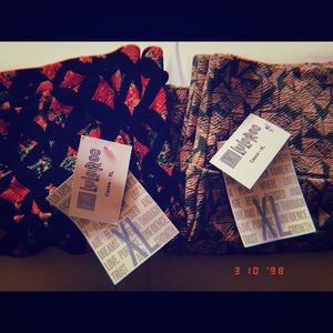 XL Lularoe Cassie skirt set 2pair